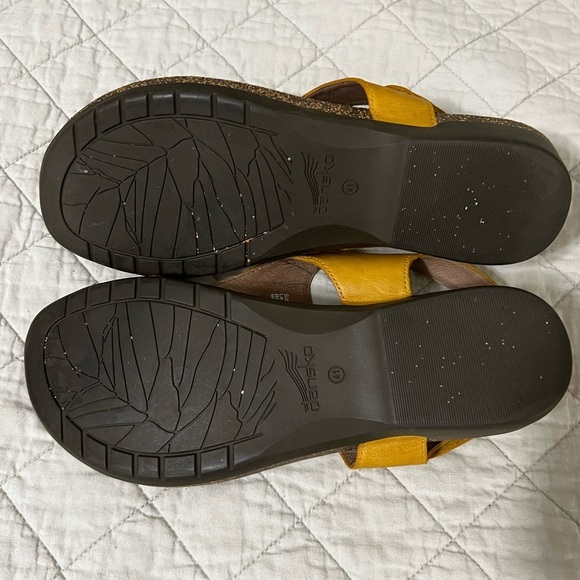 Dansko Reece Women's Burnished Leather Sandal W/ Cork Footbed Memory Foam Sz 10 - Picture 4 of 7